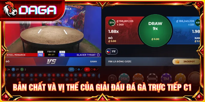 Bản chất và vị thế của giải đá gà trực tiếp C1 trong hệ thống thi đấu.