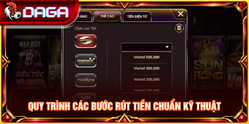 Hướng dẫn quy trình rút tiền đúng bước, đảm bảo thông tin chính xác.