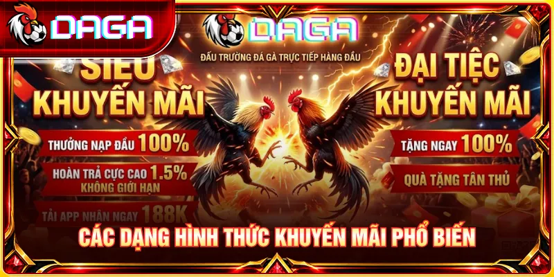 Top Chương Trình Khuyến Mãi Đá Gà Hot Nhất Tại Dagatructiep5.Io Khám phá các hình thức khuyến mãi phổ biến và thể lệ áp dụng tại sới gà.